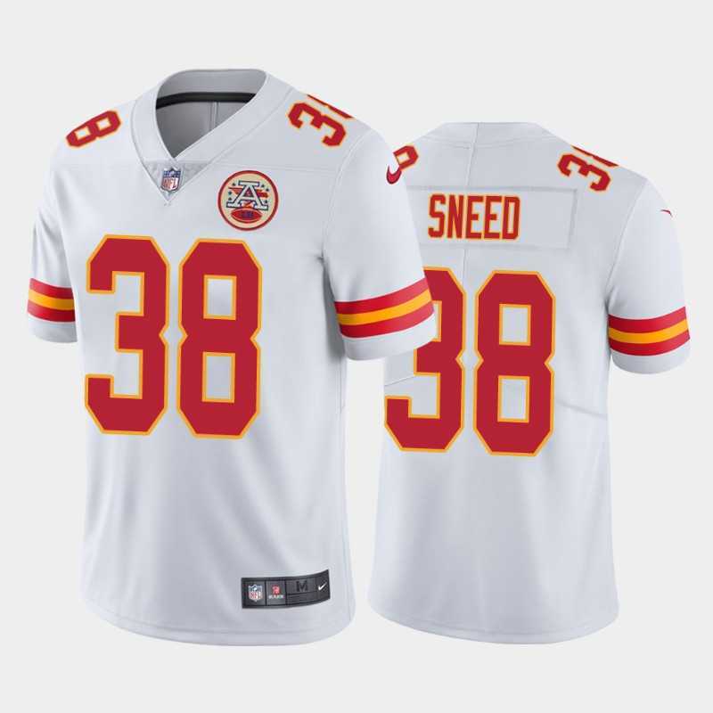 Men & Women & Youth Kansas City Chiefs #38 LJarius Sneed White Vapor Untouchable Limited Stitched Jersey